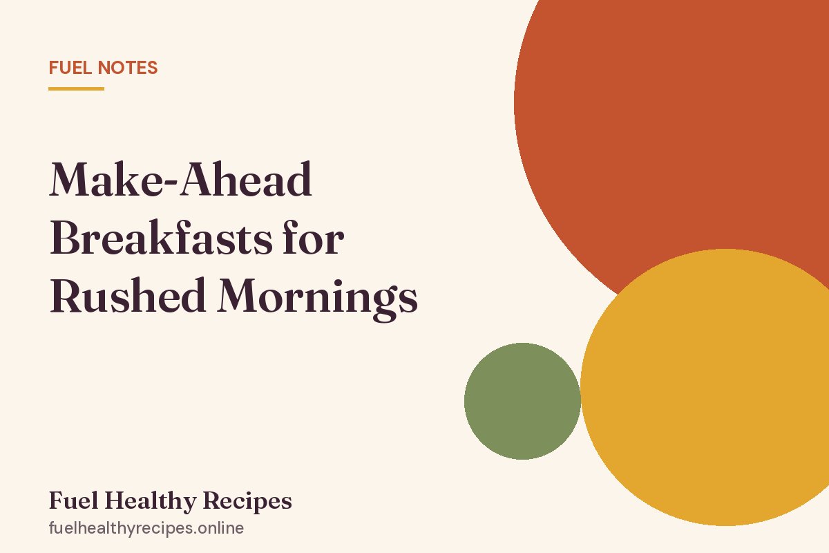 Illustrated card: Make-Ahead Breakfasts for Rushed Mornings